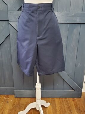 Izod Navy Blue Flat-Front Men's Shorts
